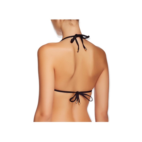 new Beach Bunny ✶ Locals Only Bikini Top ✶ Pink with Black Mesh Overlay ✶ Dots - Picture 12 of 16